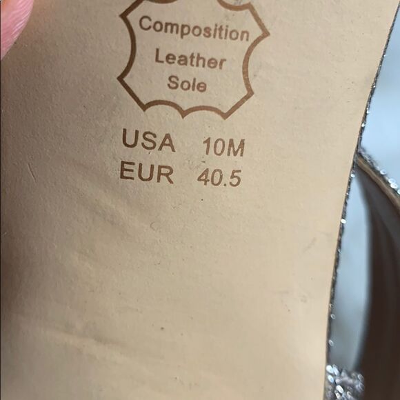 Nina Gold Ankle Strap Sandals Sz 10 - Picture 5 of 7